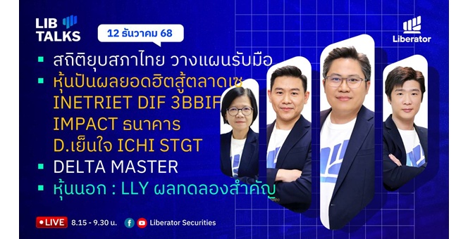 บล.ลิเบอเรเตอร์ : `LIB Guide Daily Strategy` 12/12/68